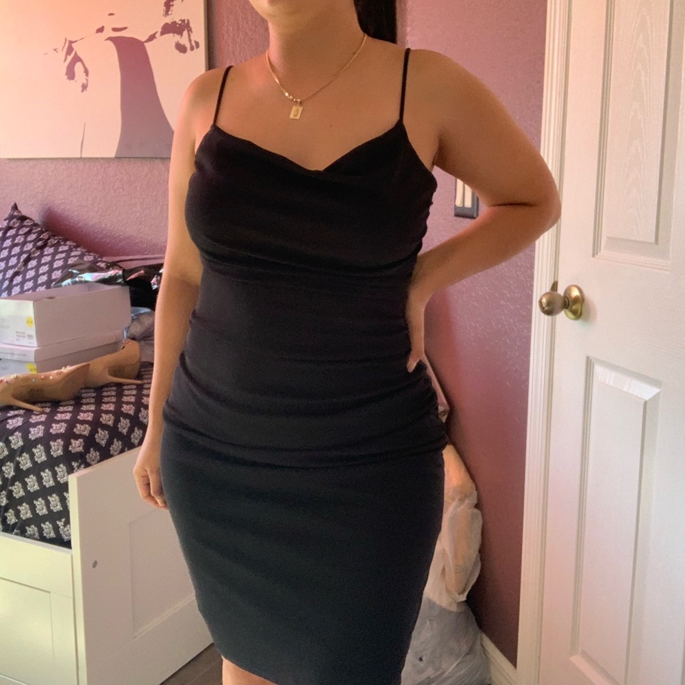 David Meister black dress